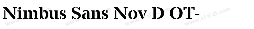 Nimbus Sans Nov D OT字体转换